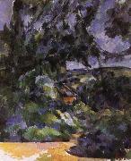 Paul Cezanne blue landscape oil painting on canvas